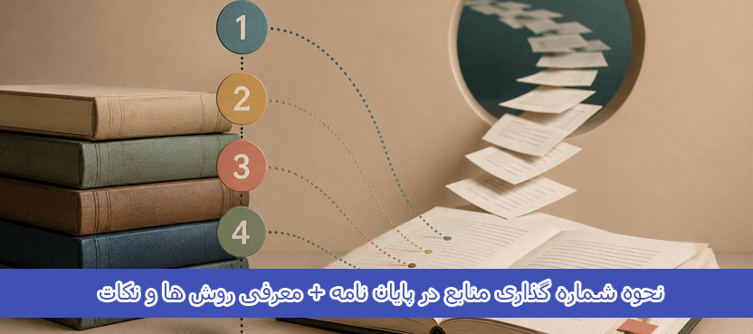 نحوه شماره گذاری منابع در پایان نامه